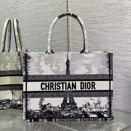 Dior Book Tote Paris Medium Bag - Image 7