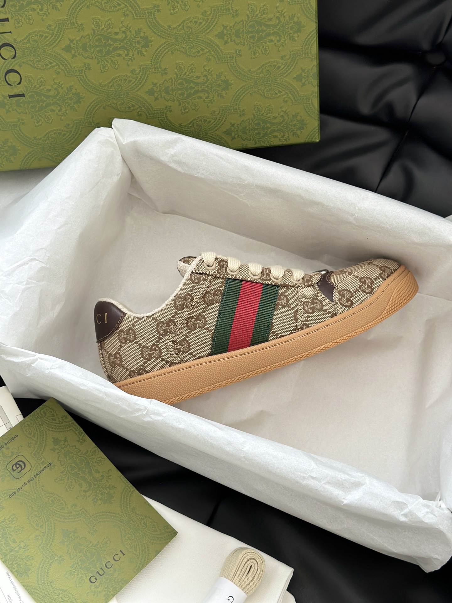 Gucci Men's Screener Sneaker 10A - Image 12