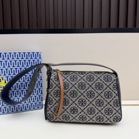 Tory Burch Romy T Monogram Jacquard Shoulder Bag