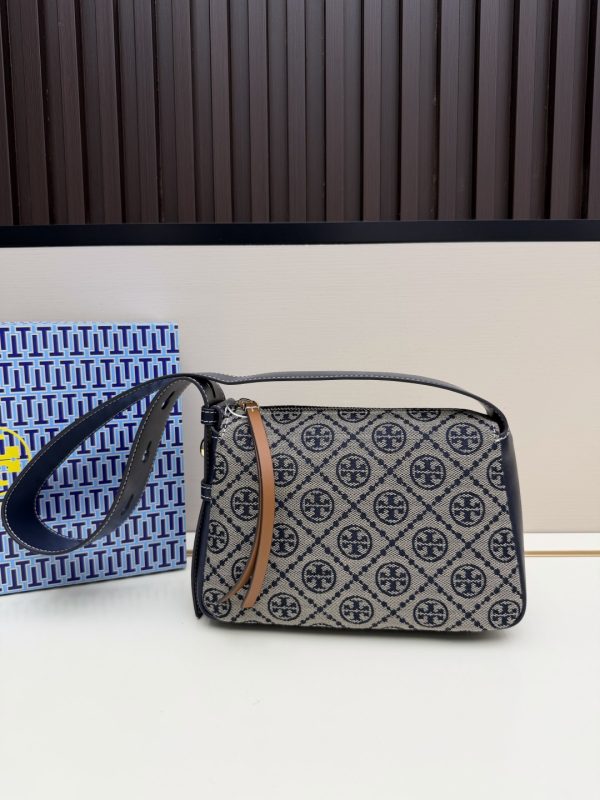 Tory Burch Romy T Monogram Jacquard Shoulder Bag