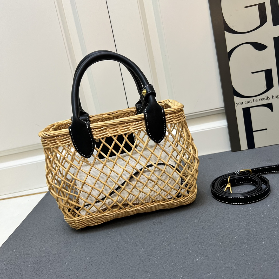 Miu Miu Woven Basket Tote Bag - Image 9
