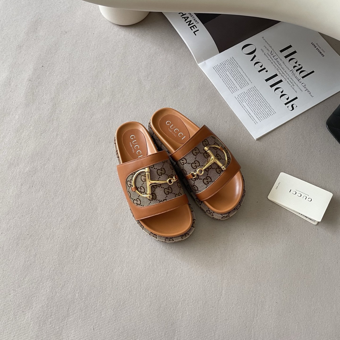 Gucci 26P G-Buckle Chunky-Soled Slippers - Image 5