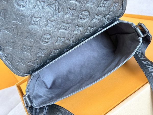 LV Pulse Messenger Monogram Shadow Crossbody Shoulder Bag