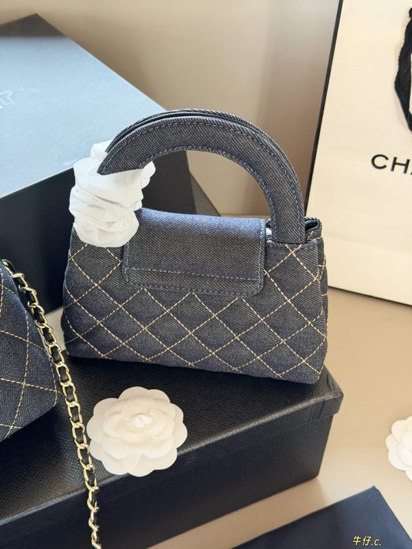 Chanel Kelly Shopper Denim Bag
