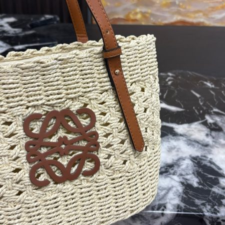 Loewe Anagram Basket Woven Shopping Bag - Image 4