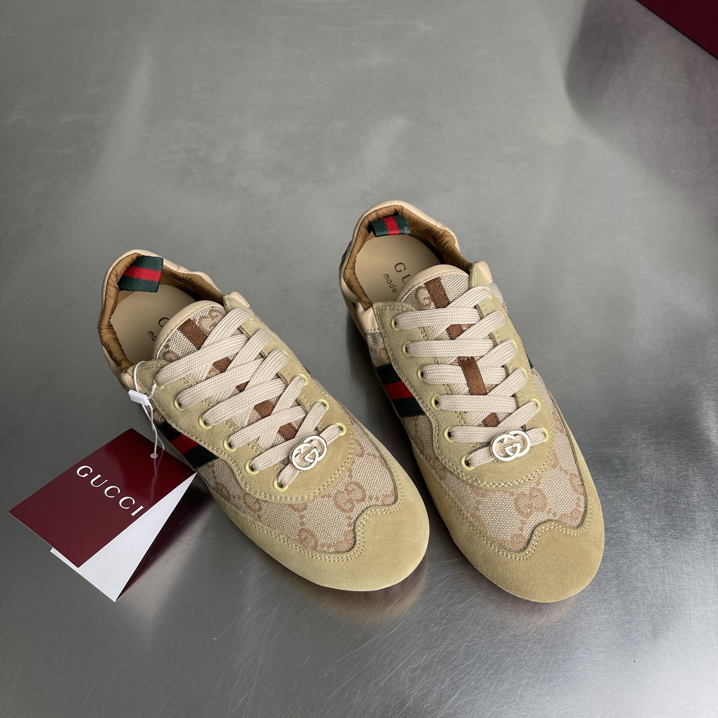 Gucci Shift GG New Ultralight Sneaker Suede - Image 6