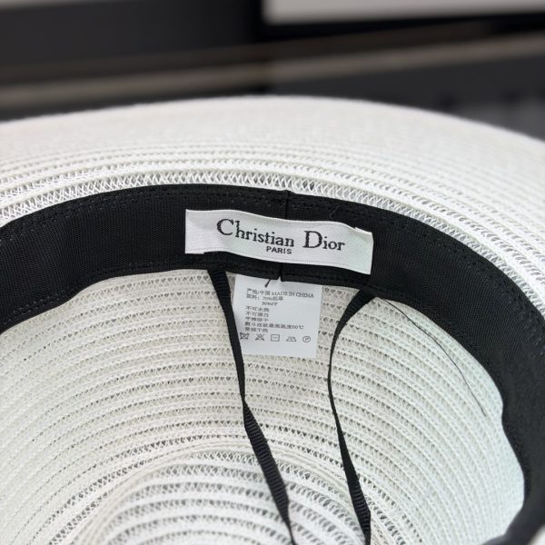 Dior Flat-Brimmed Straw Hat