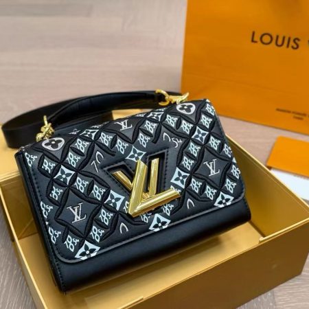 LV Calfskin Since 1854 Embroidered Twist MM - Image 10