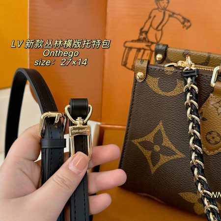 LV OnTheGo East West Chain Monogram Bag - Image 7
