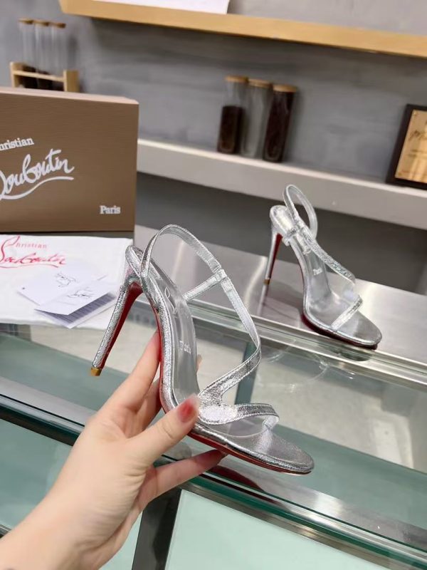 Christian Louboutin Rosalie Heels Silver