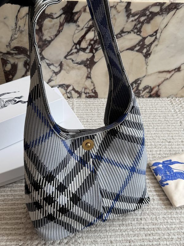 Burberry Check Knitted Shoulder Bag