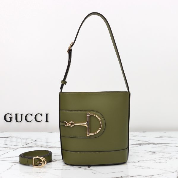 Gucci Horsebit embellished leather shoulder bag