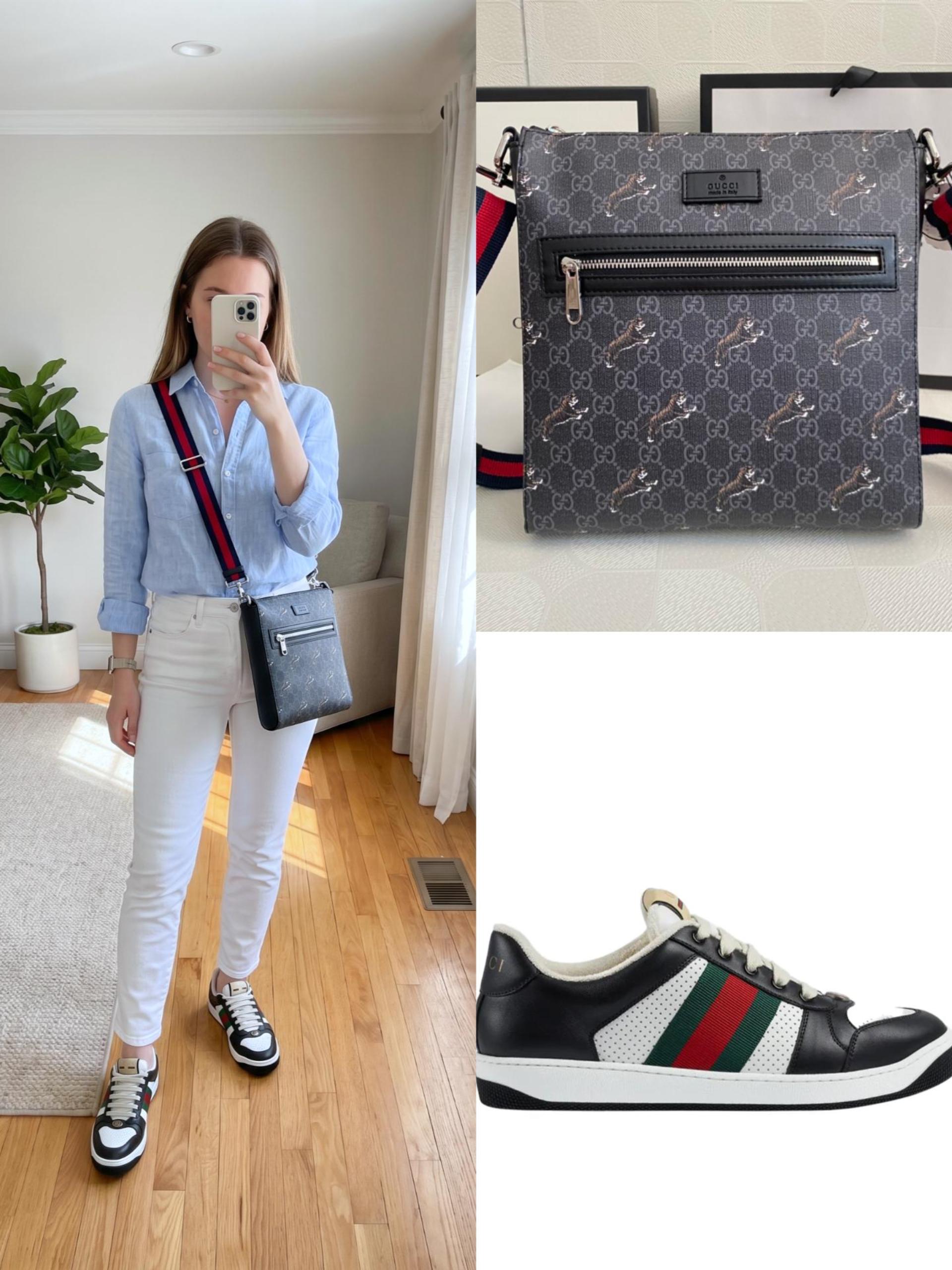 Gucci Shoes & Bag Set - Image 1