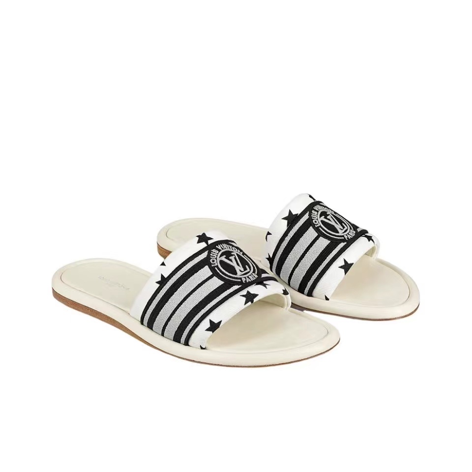 LV Magnetic Canvas Dashion Flip-flops Slide Sandal - Image 1