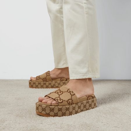 Gucci Platform Slide Sandals 623212 - Image 2