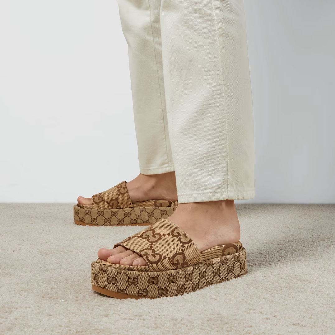 Gucci Platform Slide Sandals 623212 - Image 2