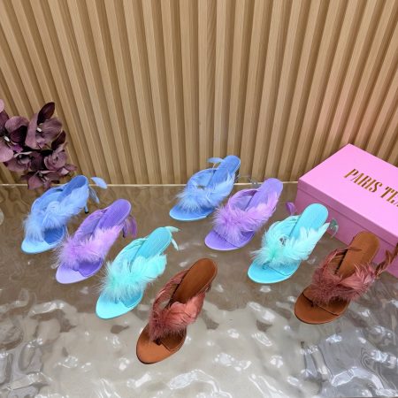 Paris Texas🪶 New Feather-Print Flip-Flops - Image 1