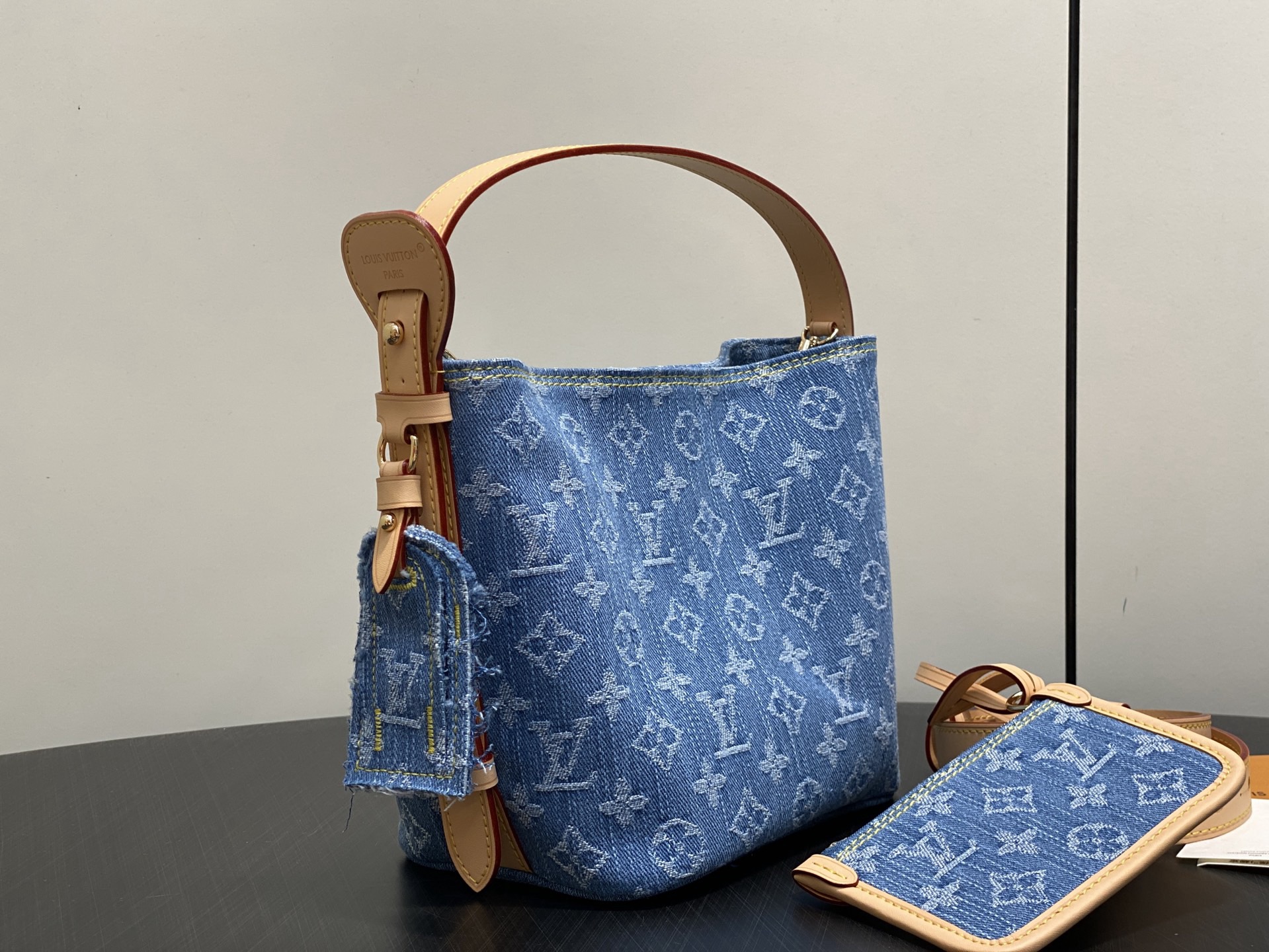LV All In BB Monogram Denim Bag - Image 4