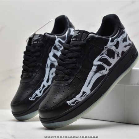 Nike Air Force 1 '07 QS Black Skeleton 2019 BQ7541-001 - Image 8