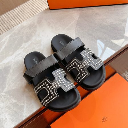 Hermes Chypre Slide Sandals - Image 2