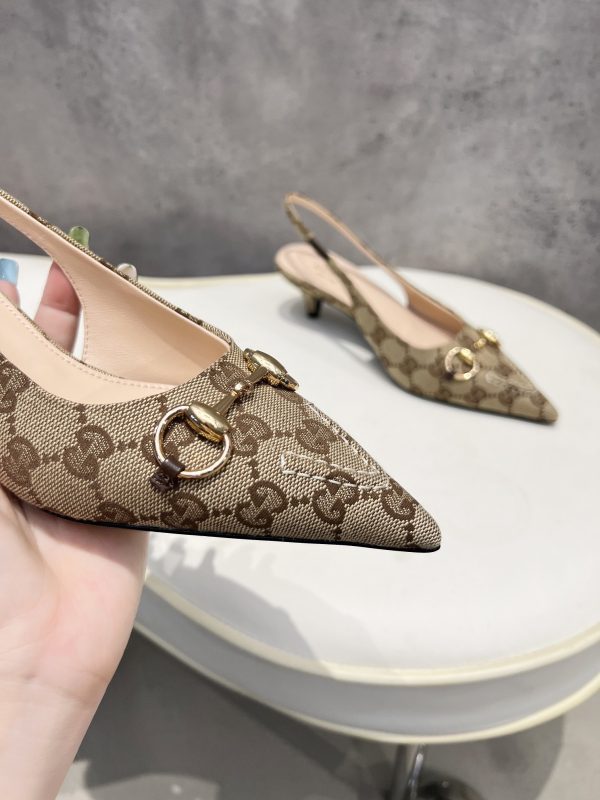 Gucci Women Slingback Pump with Horsebit