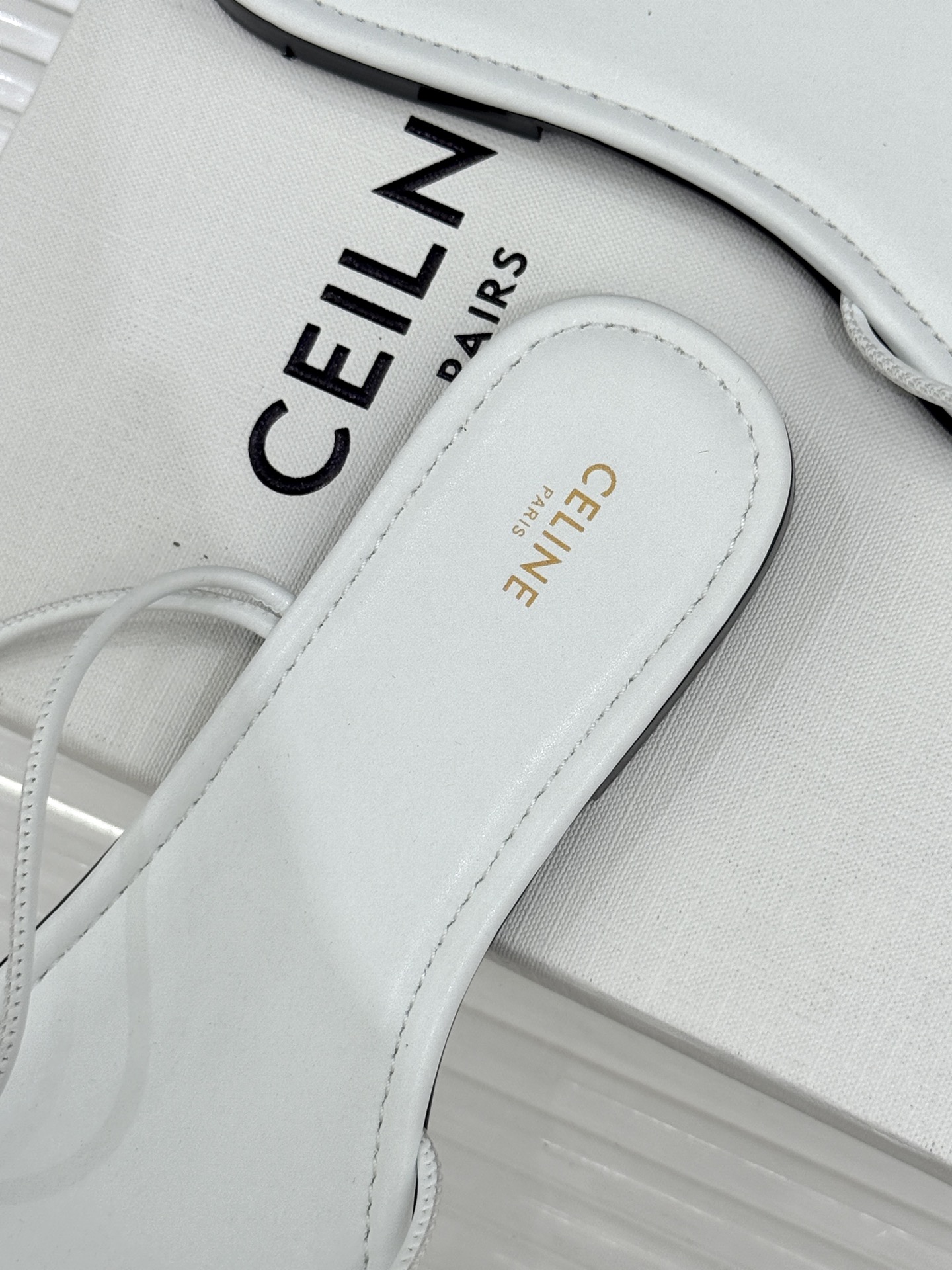 Celine Open-Toe Flat Sandals - Image 9