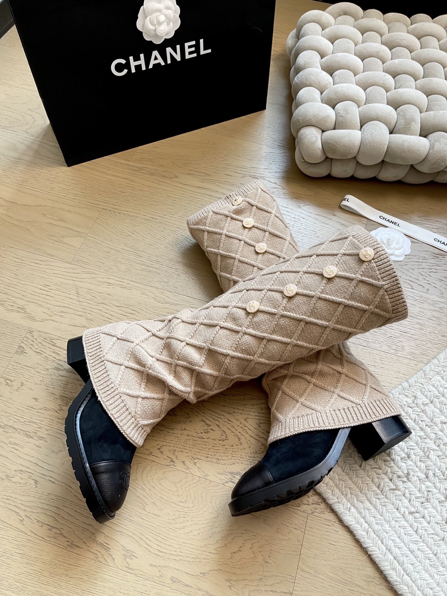 Chanel High-Top Boots - Image 1