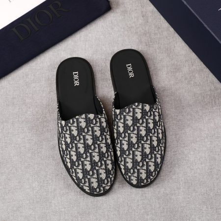 Dior Oblique B28 Embroidered Canvas Men Mules - Image 6