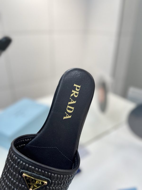 Prada Triangle-logo Sandals