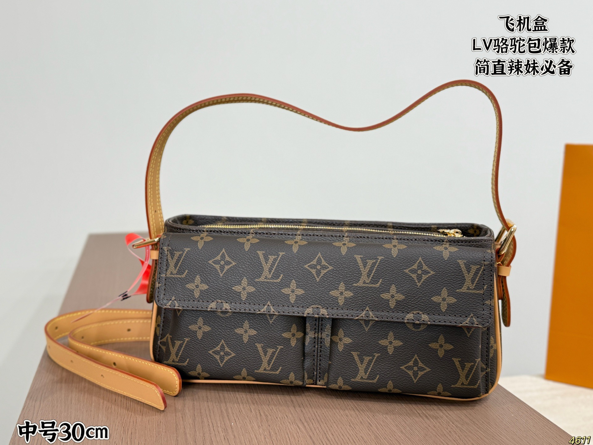 LV Camel Bag - Image 3