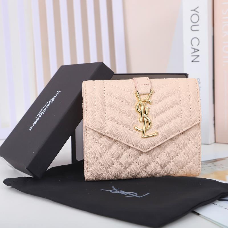 Saint Laurent YSL Grained Leather Wallet - Image 4