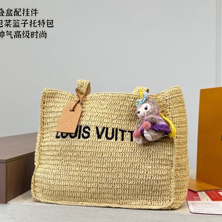 LV Straw Basket Tote Bag - Image 2