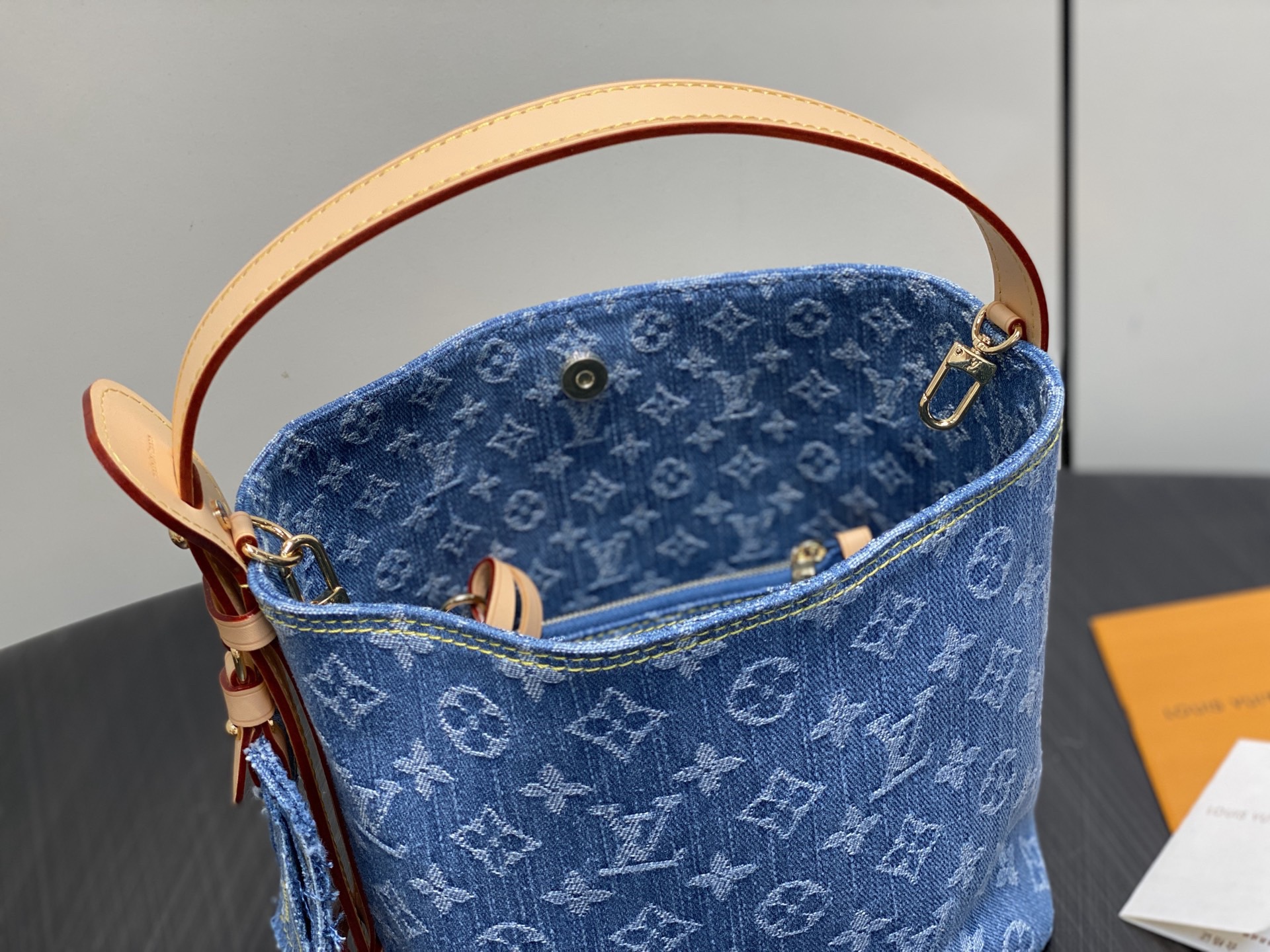 LV All In BB Monogram Denim Bag - Image 11