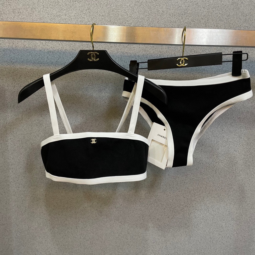Chanel Two-Piece Swimsuit Swimwear - Image 2