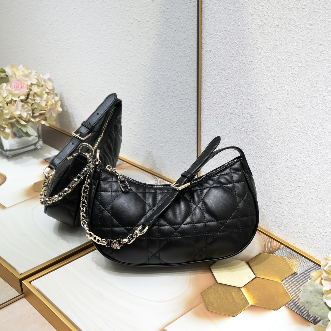 Dior CD Lounge Half Moon Shoulder Bag - Image 4