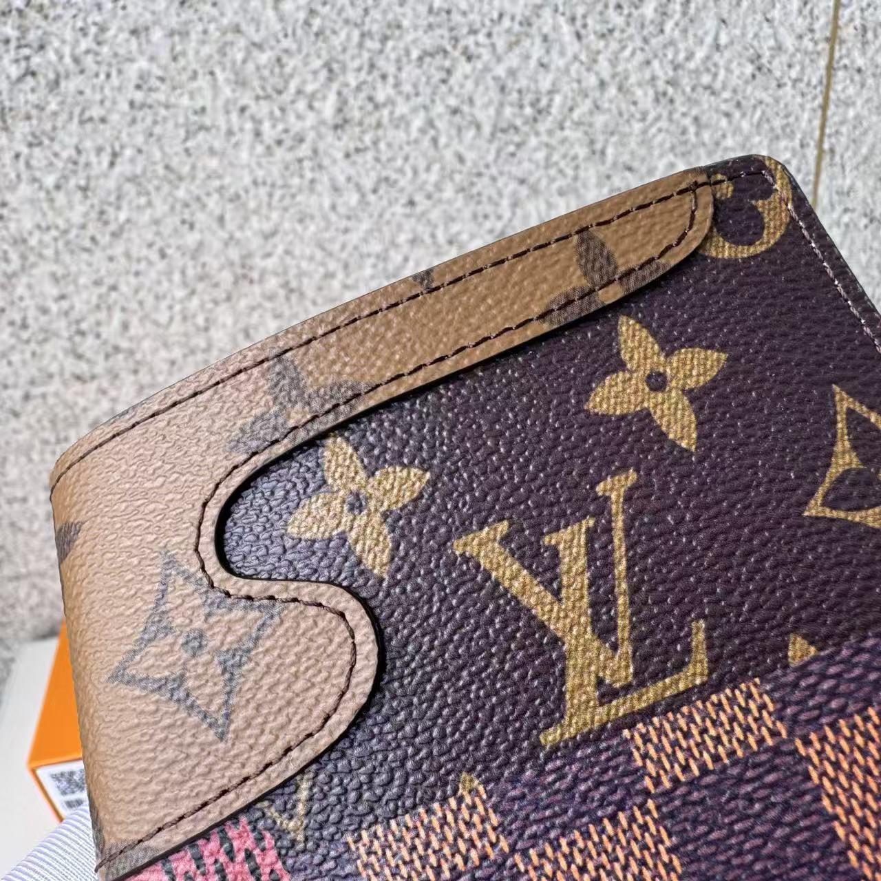 Louis Vuitton x Nigo Slender Wallet Brown - Image 5
