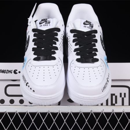 Air Force1 07 Low (GS) video game graffiti low-top casual sneakers CW2288-228 - Image 4