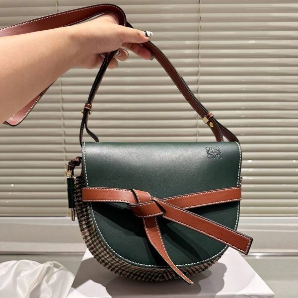 Loewe Gate Cowhide Shoulder Straps Small Bag