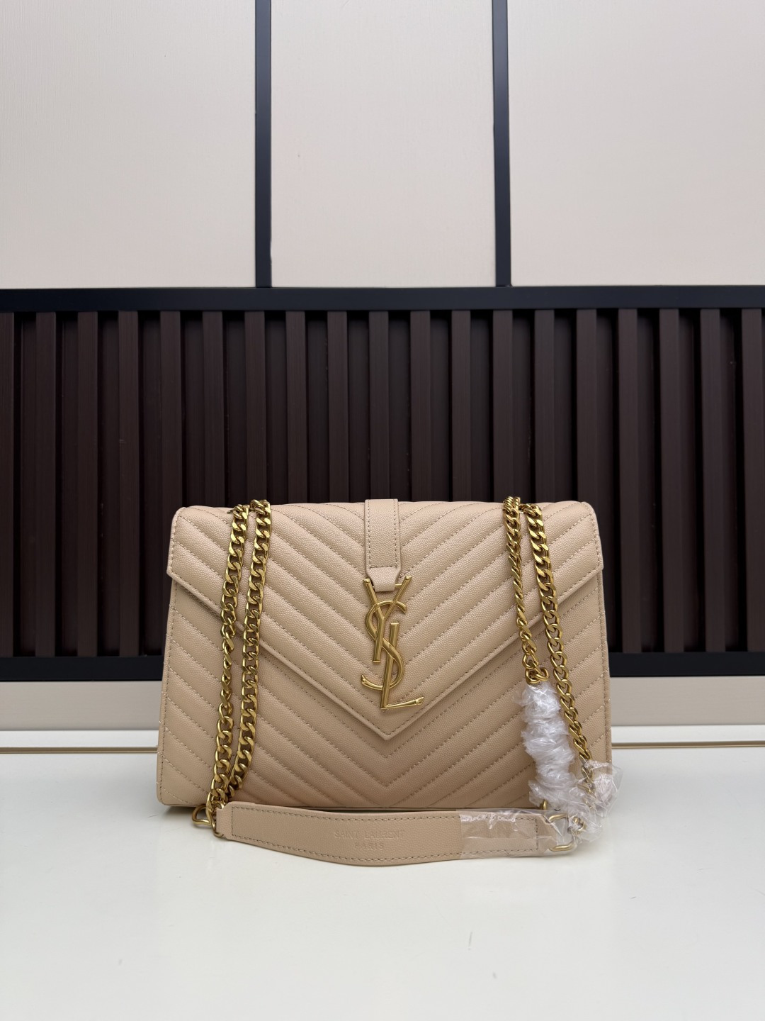 YSL Caviar Black Quilted Handbag - Image 4