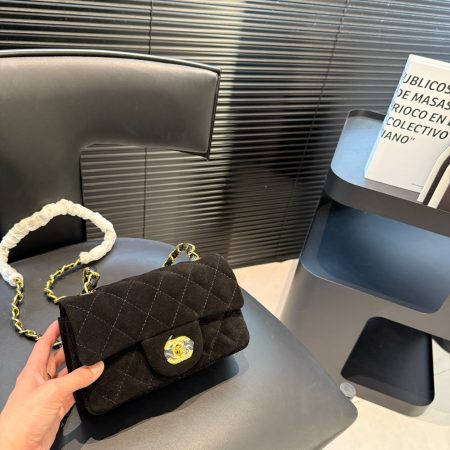 Chanel CF Suede Bag - Image 4