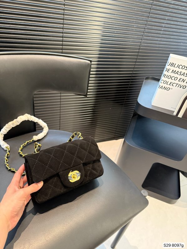 Chanel CF Suede Bag
