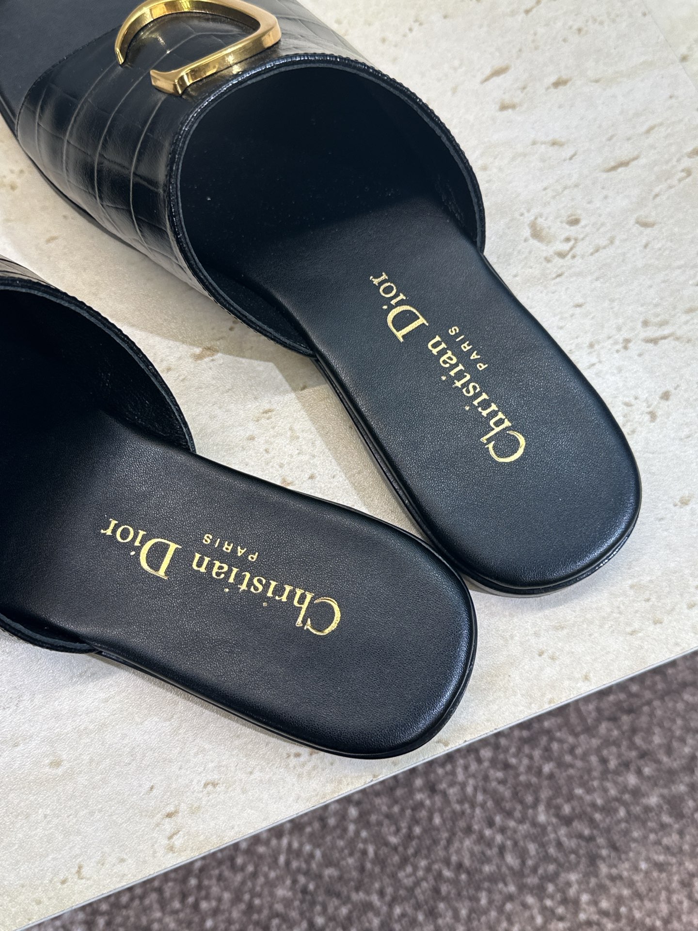 Dior CD Logo Slides Sandals - Image 10