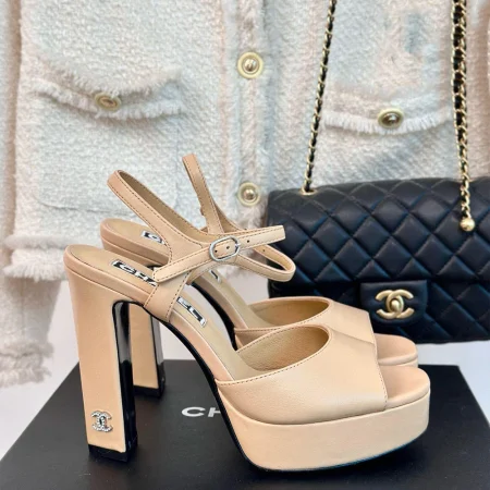 Chanel Waterproof Platform Double C12cm Heels - Image 2