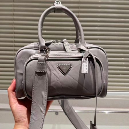 Prada Retro Leather Multi Pocket Handbag - Image 3