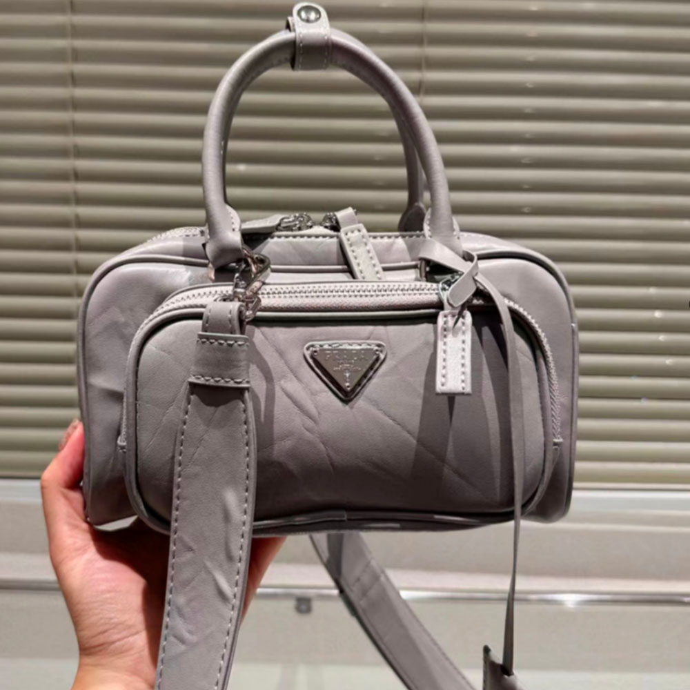 Prada Retro Leather Multi Pocket Handbag - Image 3