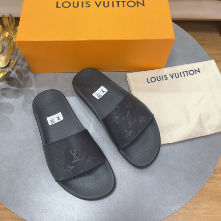 LV Rubber Fashion Plaid Flip-flops Slide Sandal - Image 6