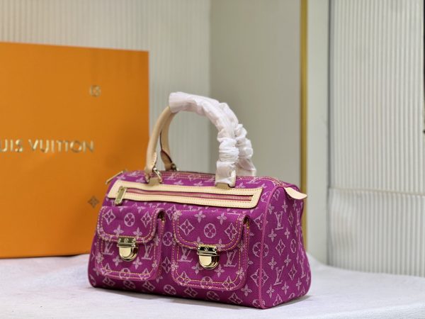 LV Monogram Denim Neo Speedy Fuchsia Bag