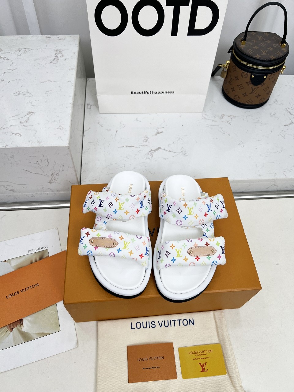 LV x TM Pool Pillow Comfort Mule Sandal - Image 2