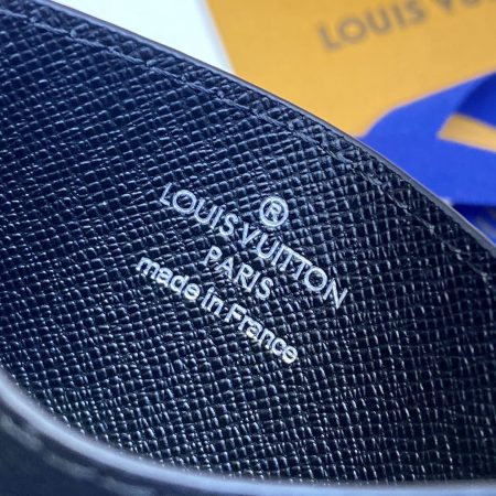 LV Monogram Eclipse Porte-Cartes Double Card Holder M62170 - Image 5