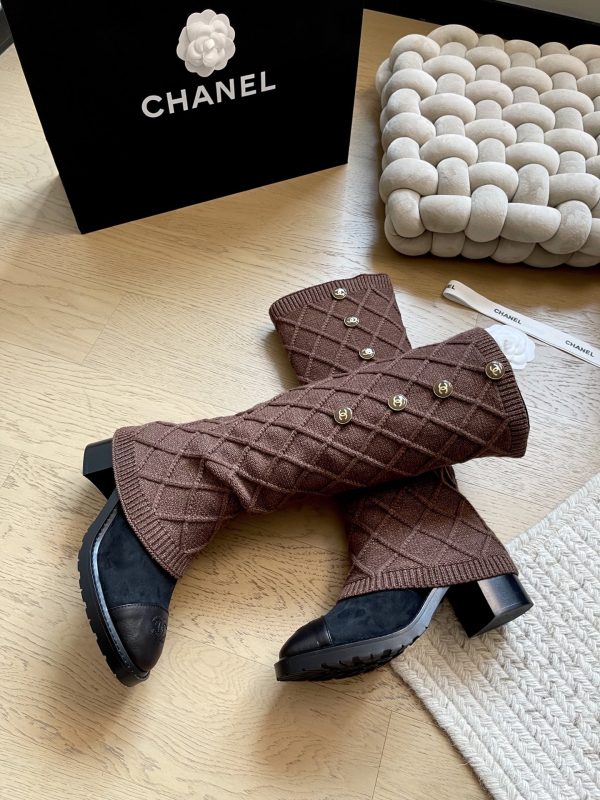 Chanel High-Top Boots